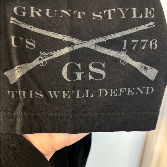 Men’s Size XXL Grunt Style “Whiskey Helps” Veteran’s Shirt - Picture 5 of 6